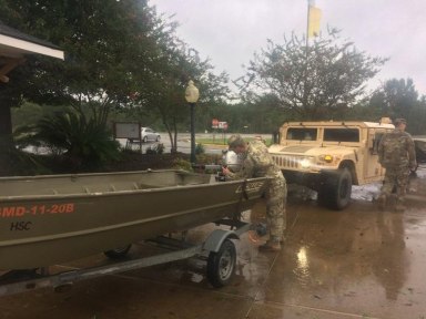 PASO DEL HURACÁN HARVEY POR LUISIANA