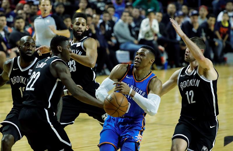 Brooklyn Nets remontan a los Thunder en México