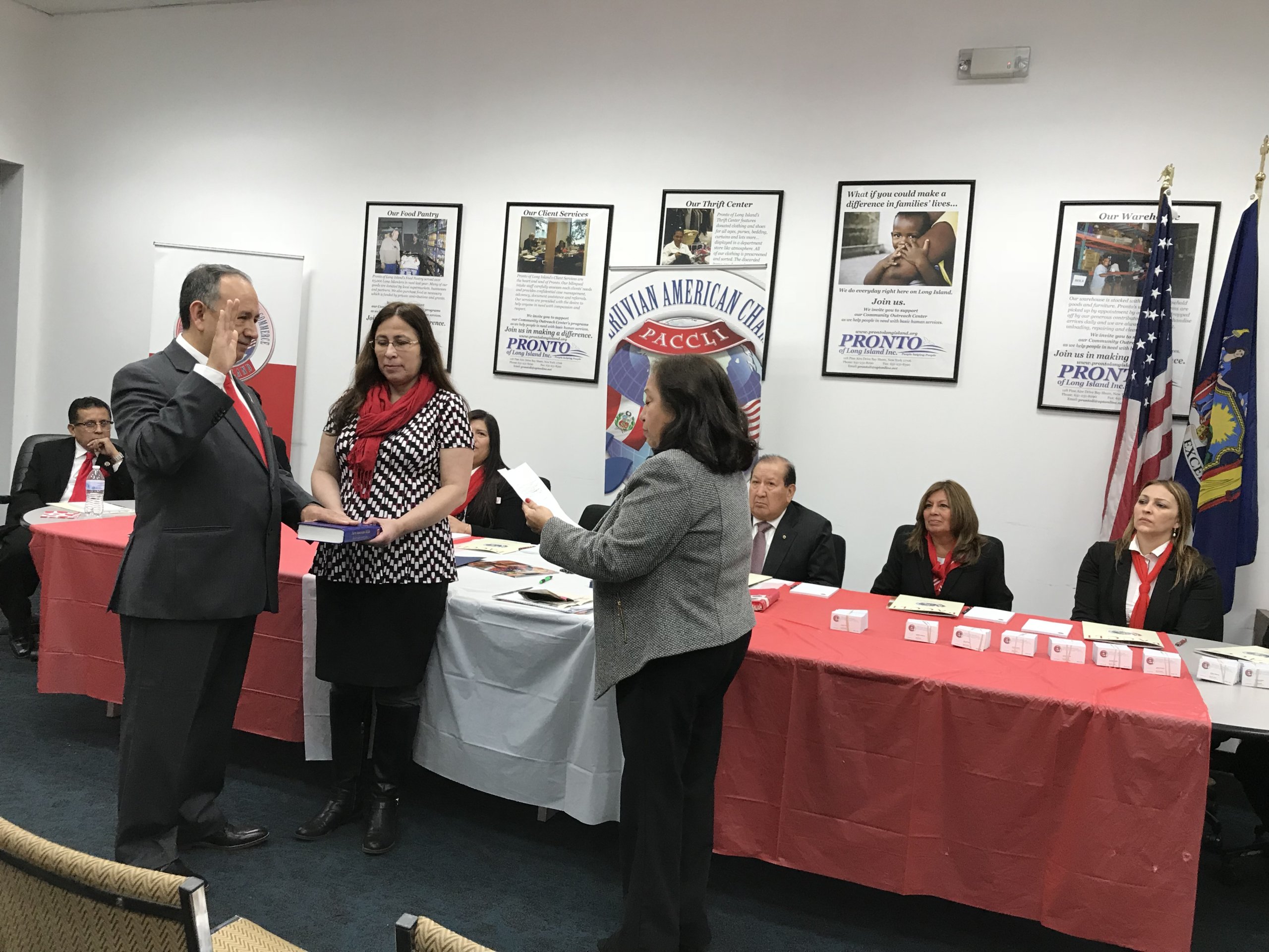 Juramenta la nueva directiva de la Cámara de Comercio Peruano-Americana de Long Island