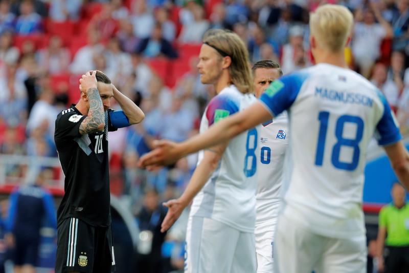 Islandia humaniza a Messi y arranca empate 1-1 con Argentina en Rusia 2018