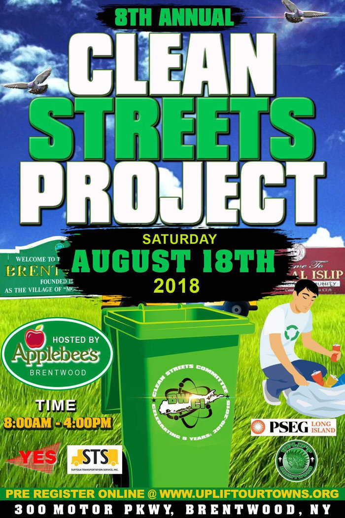 Proyecto voluntario limpiará calles de Brentwood, Central Islip y North Bay Shore