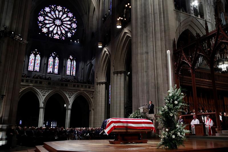 Washington se despide de George H.W. Bush con un emotivo funeral de Estado