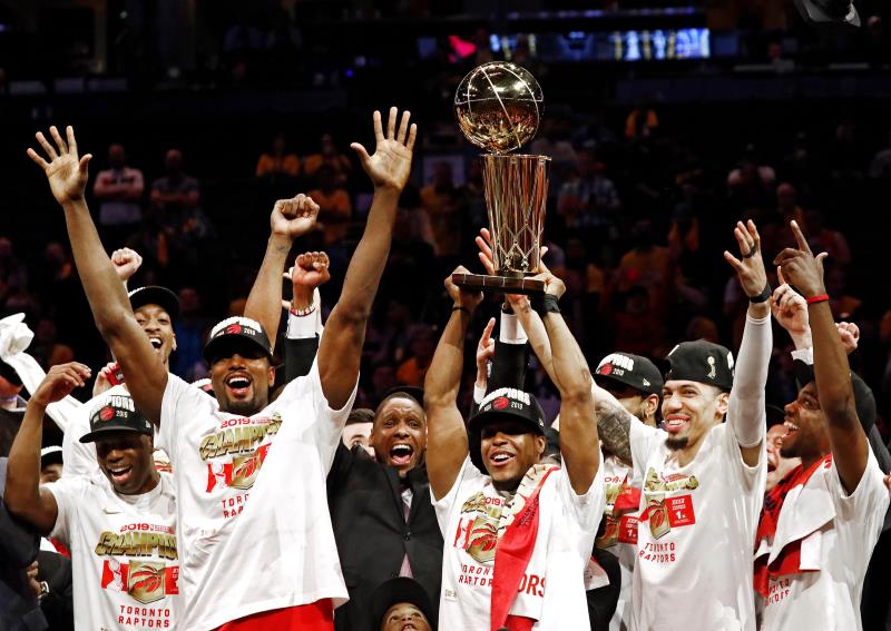 Los Raptors nuevos campeones de la NBA ante unos diezmados Warriors