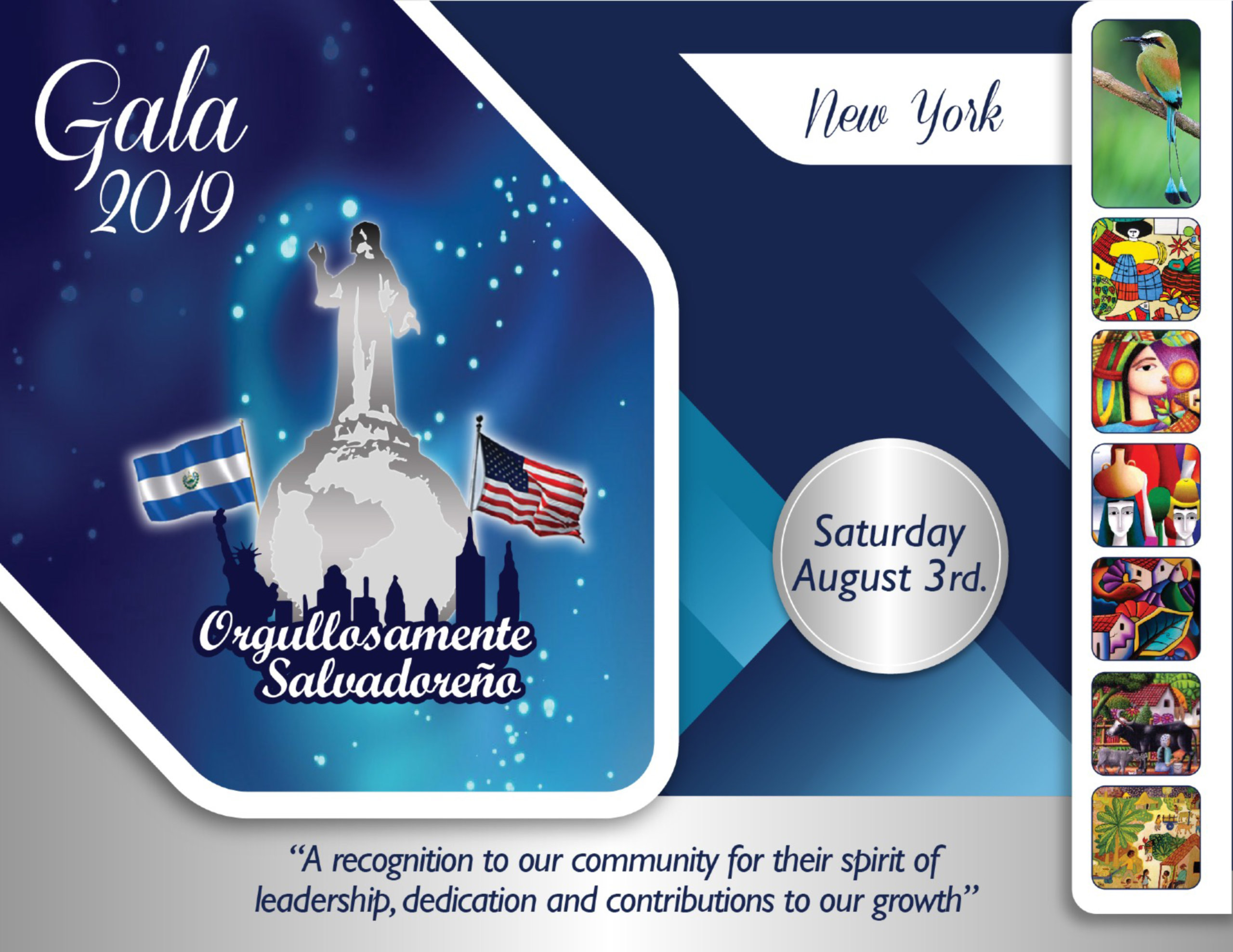 Invitan a la Gala Orgullosamente Salvadoreño - New York