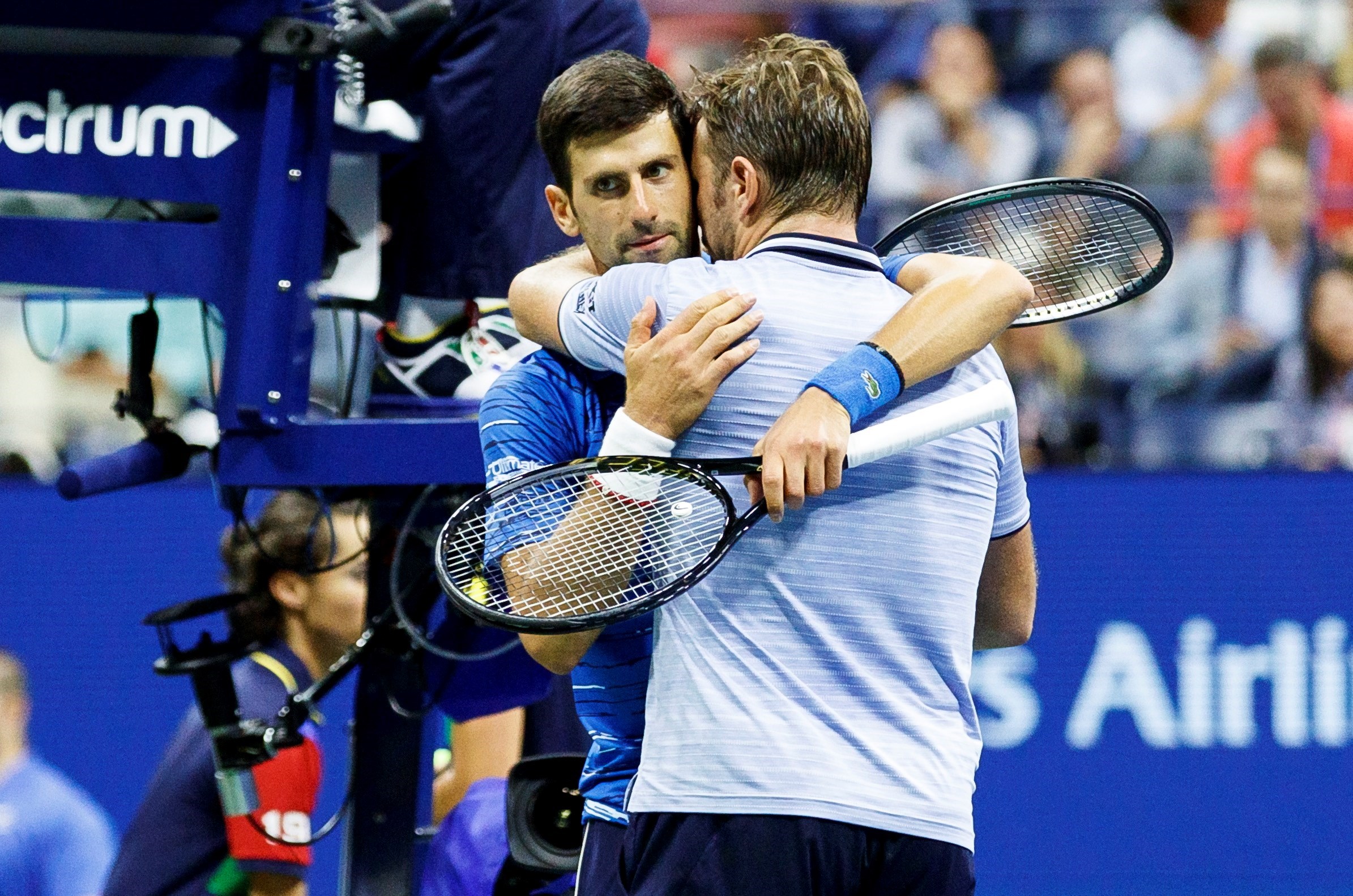 US Open : Djokovic se retira por lesión; gana Federer avanza a 4tos. (Fotos)