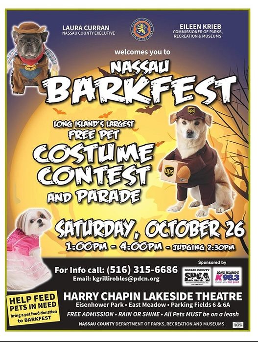 Invitan al 'Nassau Barkfest', concurso de disfraces y desfile de mascotas
