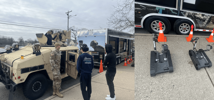 El Ejército visita la escuela secundaria de Uniondale