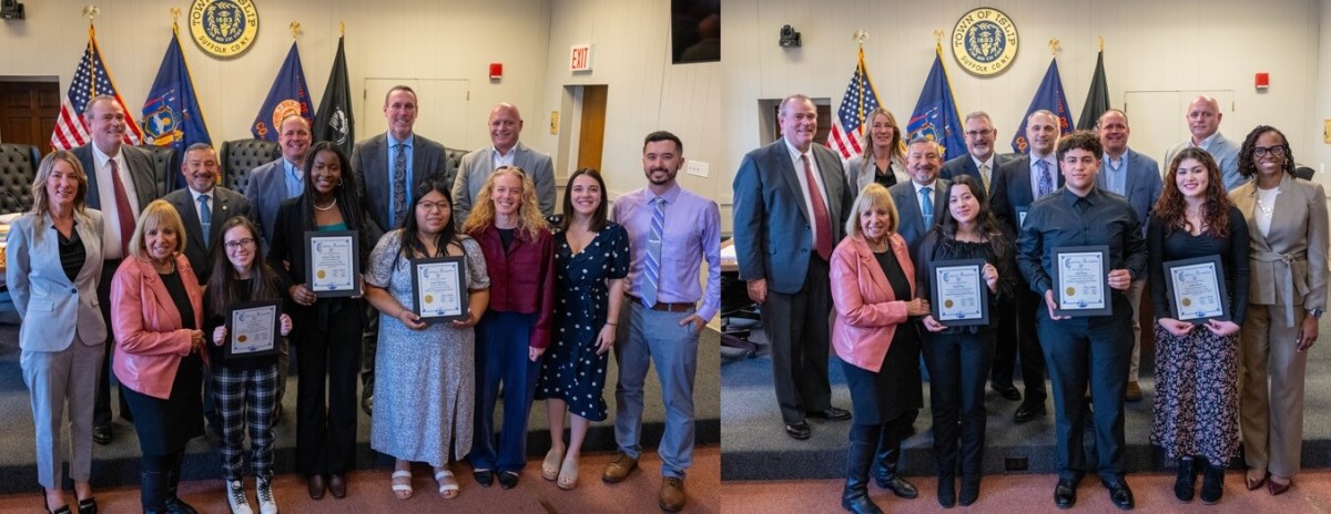 Estudiantes del Town de Islip premiados por su servicio comunitario