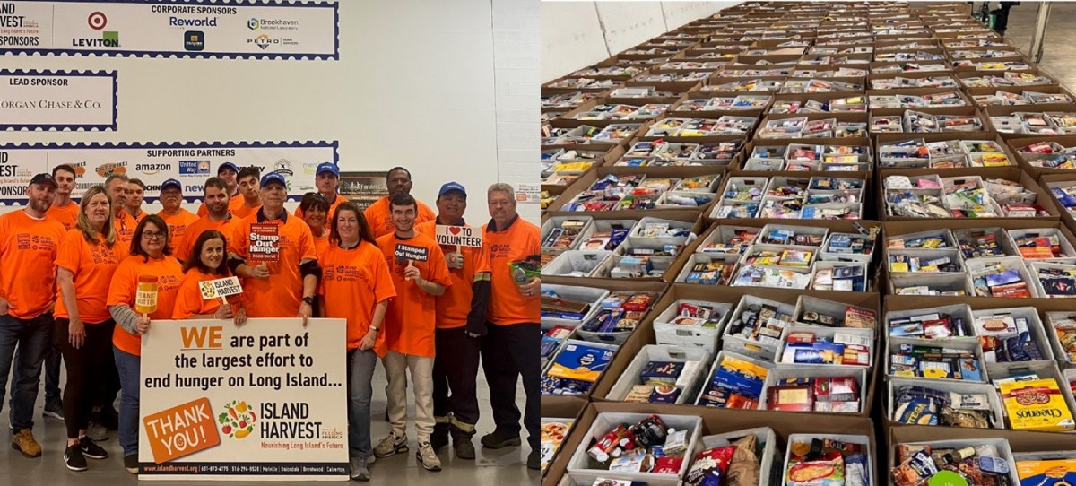 Los empleados de Reworld unen fuerzas para combatir el hambre en Long Island