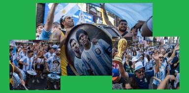 Copa América: Times Square vibra con la mejor hinchada el mundo (Video)