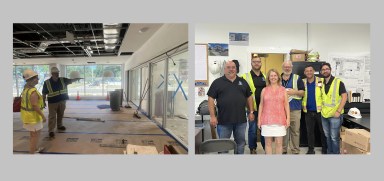 Legisladora Mulé visita las renovaciones de la biblioteca de Oceanside