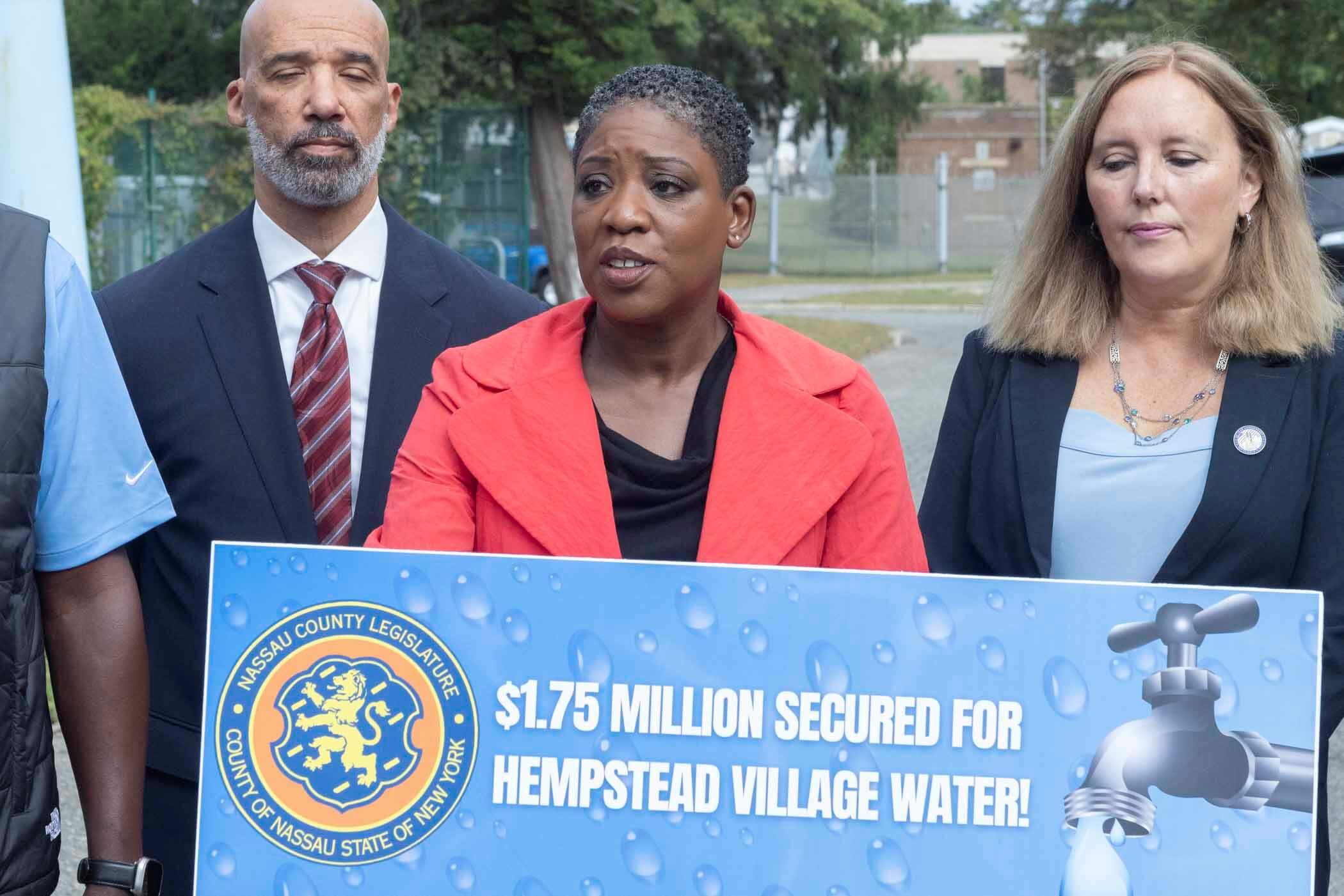 Obtienen $1.75 millones para mejorar infraestructura del agua potable en Hempstead