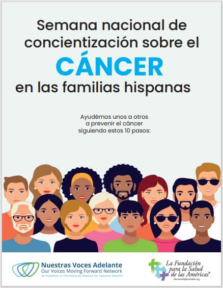 Infografías bilingües concientizan sobre el cáncer en las familias hispanas