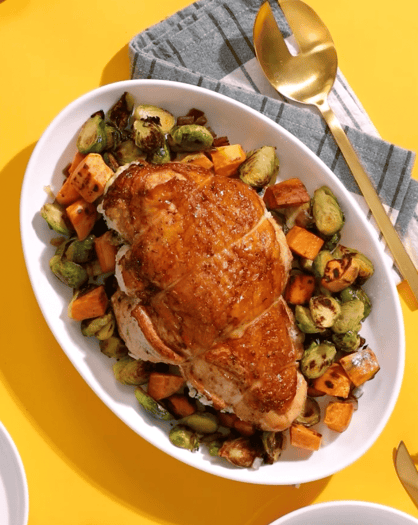 Pechugas de Pavo Rellenas de Espinacas y Ricottadel Día de Acción de Gracias