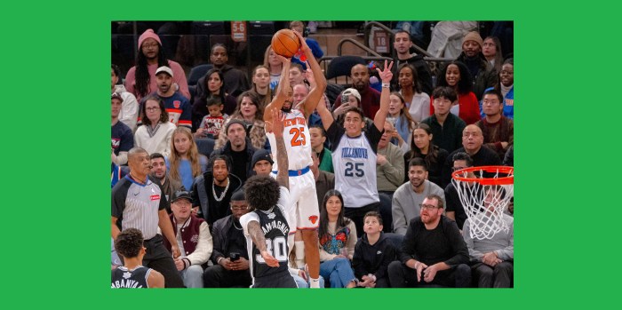 NBA: Mikal Bridges salva la Navidad de NY Knicks