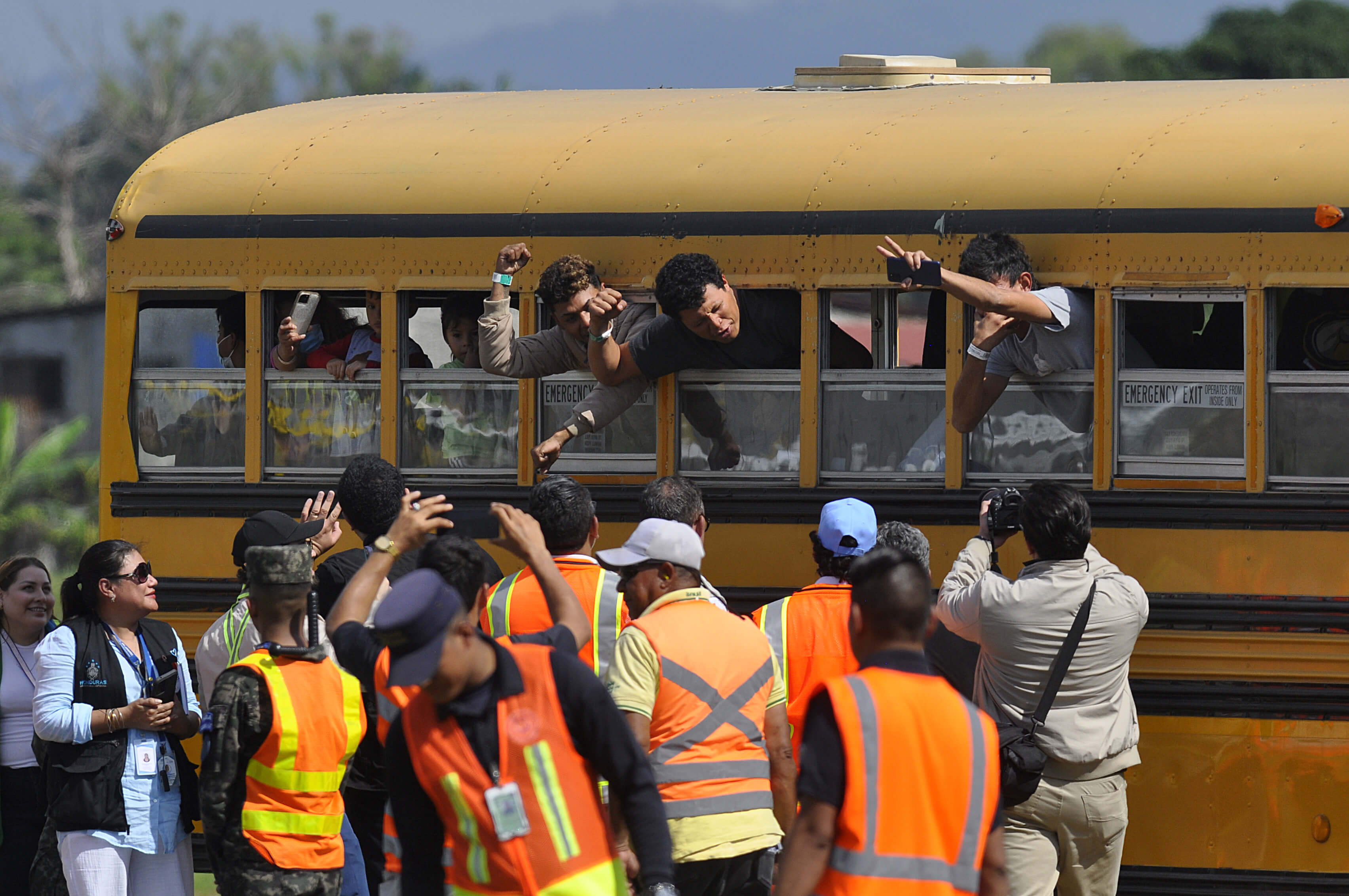 Así devolvieron a los primeros inmigrantes hondureños deportados por Trump