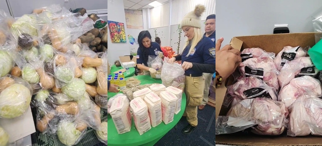 Familias del condado de Nassau reciben bolsas con alimentos gratuitos