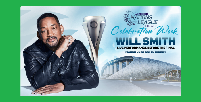 Will Smith se presenta en la Final de la Liga de Naciones Concacaf