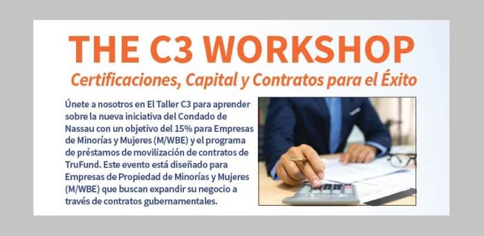 Taller de Negocios este martes en Westbury, condado de Nassau